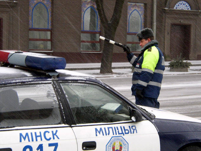 Белорусская ГАИ начинает мониторинг зимних трасс