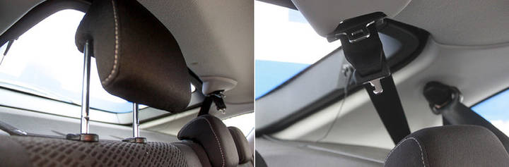 Подголовник и крепеж ремня безопасности на Lada Granta Liftback