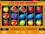 Обзор слота Allways Fruits