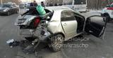 Девушка на «Тойоте» пострадала в ДТП с КамАЗом в Красноярске