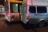 ДТП в центре Волгограда: маршрутка въехала в автобус маршрута №35 ДТП в центре Волгограда: маршрутка въехала в автобус маршрута №35