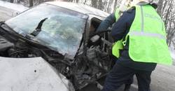 В страшном массовом ДТП в Кстовском районе KIA разлетелась на куски‍