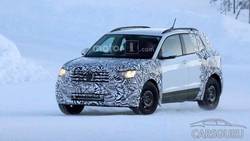 Первые снимки нового VW T-Cross на зимних испытаниях