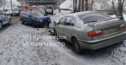 Тройное ДТП с участием автобуса произошло в Красноярске